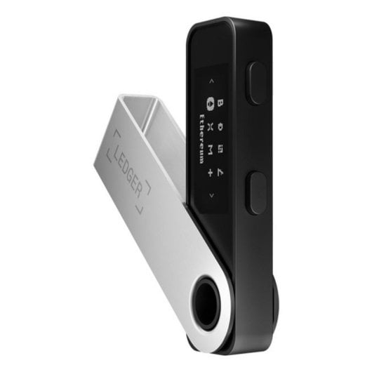 Monedero offline Ledger Nano S Plus USB Type-C Preto Prata para Bitcoin Ethereum NFT