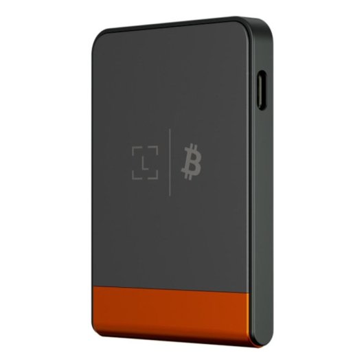 Monedero Ledger Flex Bluetooth USB E Ink Grau Orange 56,5x7,7 mm