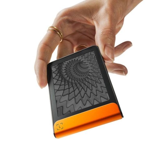 Monedero Ledger Flex Bluetooth USB E Ink Grau Orange 56,5x7,7 mm