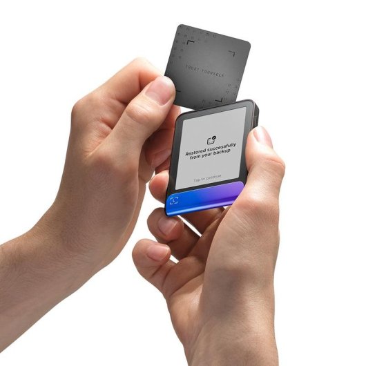Offline-Wallet Ledger Flex E Ink Bluetooth USB Schwarz Blau 56,5x7,7 mm