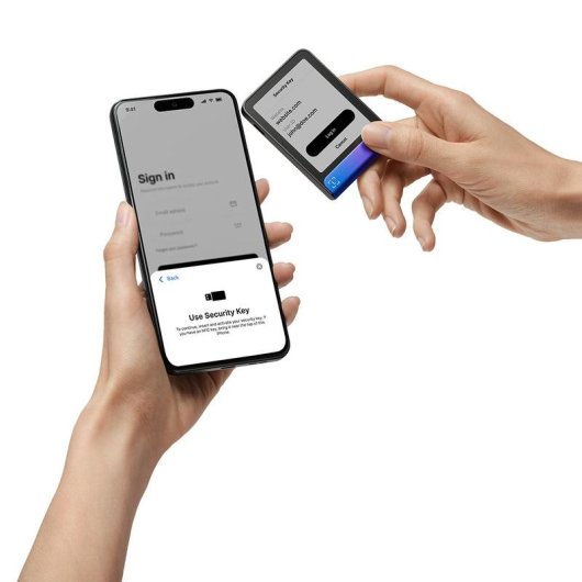 Offline-Wallet Ledger Flex E Ink Bluetooth USB Schwarz Blau 56,5x7,7 mm