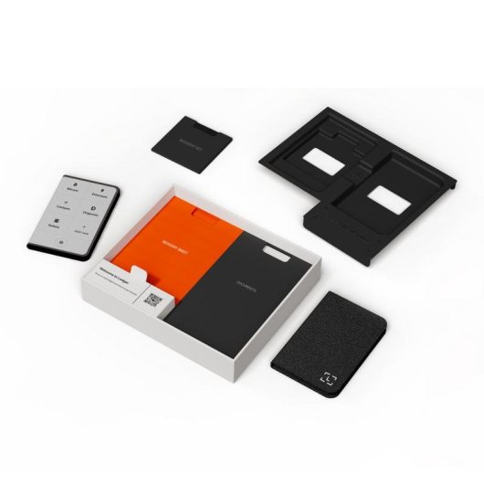 Monedero Ledger Stax Crypto E Ink Bluetooth USB Type-C 54 mm Preto Branco