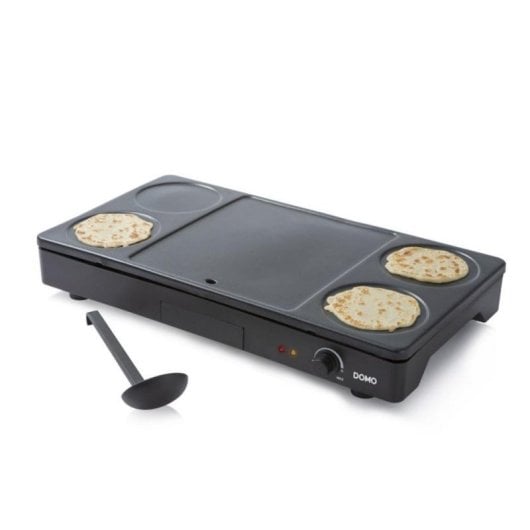 Parrillengerät Domo DO8712W 5 Kochzonen Antihaftbeschichtung 1000 W Schwarz