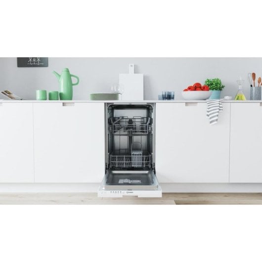 Máquina de Lavar Loiça Indesit DI9E 2B10 9 Conjuntos Classe F Slimline 45 cm Integrável
