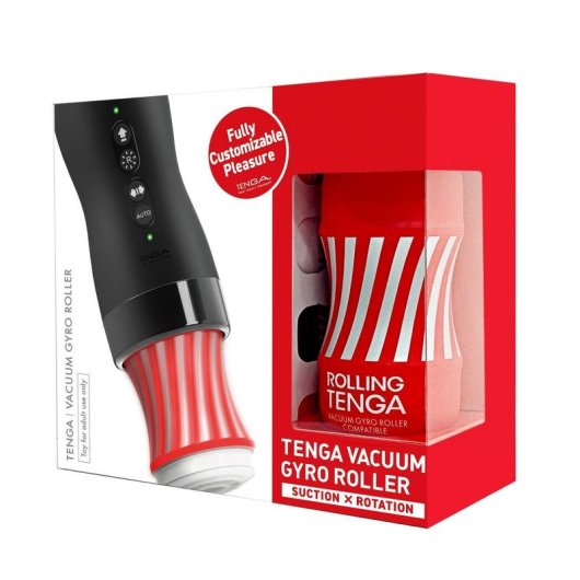 Masturbador TENGA Vacuum Gyro Roller Efeito Vácuo Silicone ABS 100x230x210mm