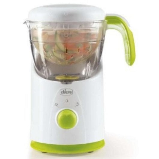 Vapeur Chicco Easy Meal 1 panier 500 W Vert Blanc Contrôle rotatif