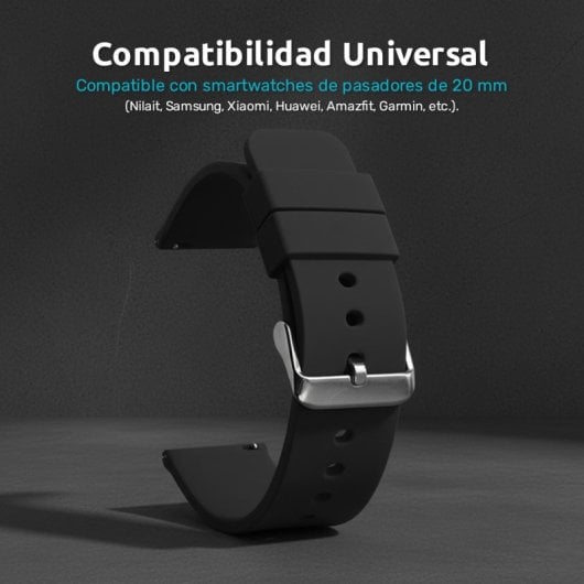 Kit de bracelet pour montre connectée 20 mm Nilait - Pack Essentiel
