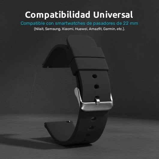 Kit correas smartwatch 22 mm Nilait Strap Pack Essential