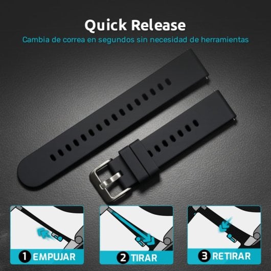 Kit correas smartwatch 22 mm Nilait Strap Pack Essential