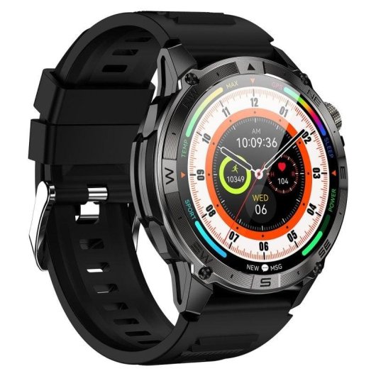 Nilait Watch Commeta One smartwatch AMOLED con GPS de alto rendimiento (Negro)