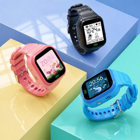 Nilait Kids Watch Safe GPS Smartwatch Infantil 4G con Videollamadas, Llamadas y Botón SOS Negro