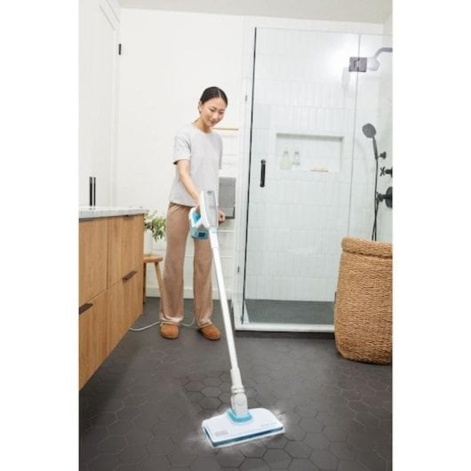 Nettoyeur vapeur Black & Decker BHSM15FX08-QS 1500W 0,5L câble 6m blanc