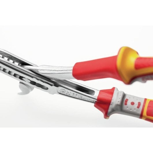 Alicate machihembrado NWS ClassicPlus VDE aço 240 mm ergonómico laranja/vermelho
