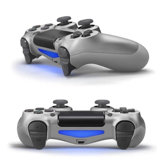 Gamepad DAM Electronics DMAF0019C94 Wireless Bluetooth/USB PS4 Preto/Prateado