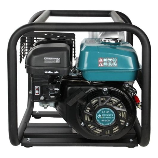 Bomba de água Könner & Söhnen KS 80 gasolina 100 bar 60000 l/h preta azul prata