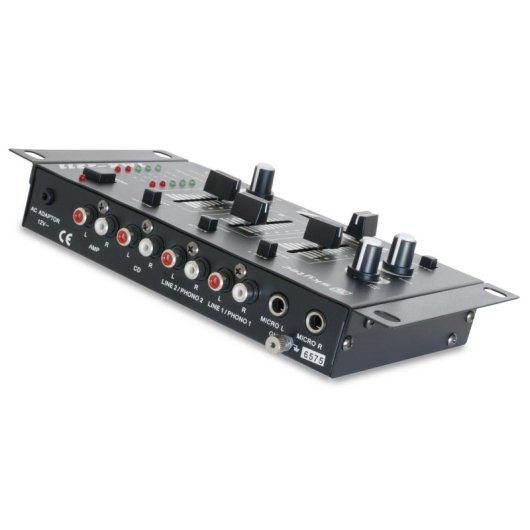 Mezclador de audio Vonyx STM-2211B 4 canales compacto con entrada micro