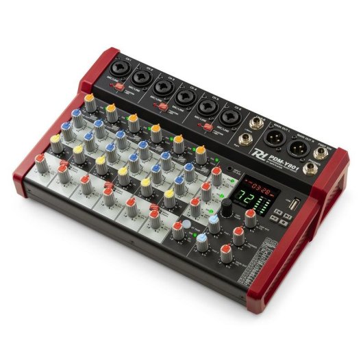 Mezclador de audio Power Dynamics PDM-Y801 8 canales Bluetooth pantalla EQ