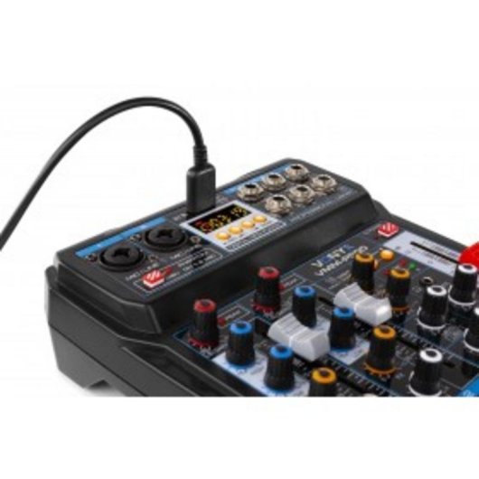 Mezclador de audio Vonyx VMM-P500 4 canales USB efectos DSP compacto