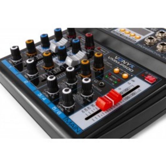 Mezclador de audio Vonyx VMM-P500 4 canales USB efectos DSP compacto