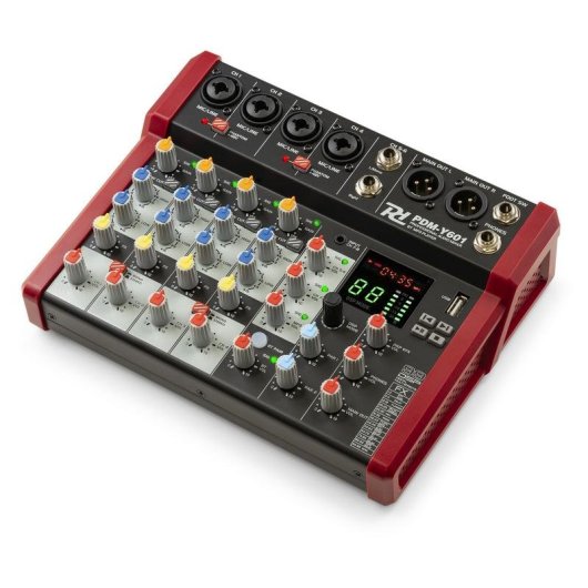 Mixeur audio Power Dynamics PDM-Y601 6 canaux Bluetooth écran EQ 24 bit