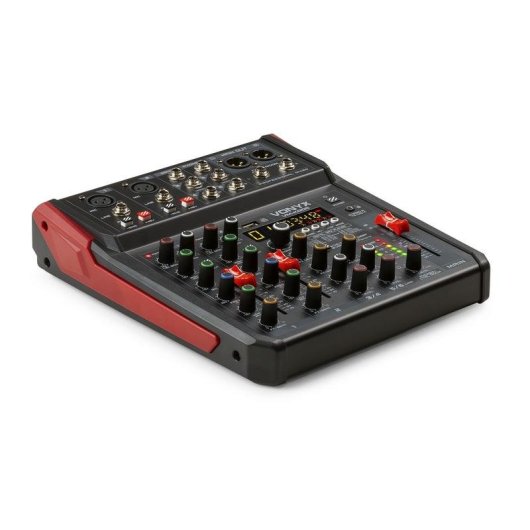 Mezclador de audio Vonyx VM-KG06 6 canales Bluetooth ecualizador 3 bandas