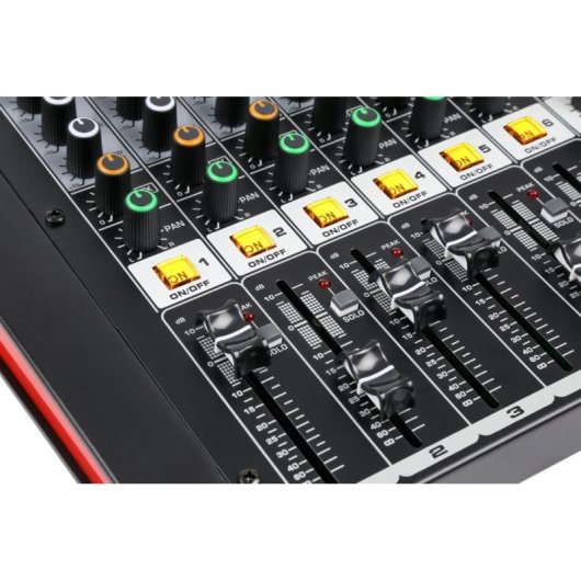 Mezclador de audio Power Dynamics PDM-M804A 2 canales Bluetooth ecualizador 7 bandas