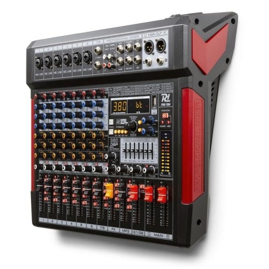 Mezclador de audio Power Dynamics PDM-T804 8 canales pantalla USB EQ 7 bandas