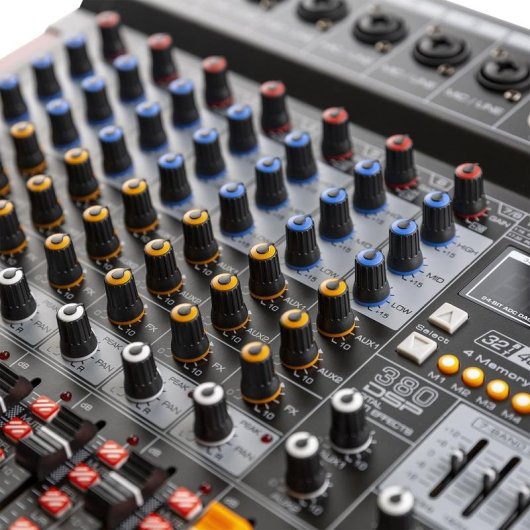 Mezclador de audio Power Dynamics PDM-T804 8 canales pantalla USB EQ 7 bandas
