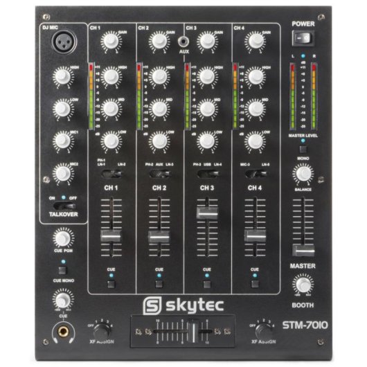 Mezclador de audio Vonyx STM-7010 4 canales negro profesional