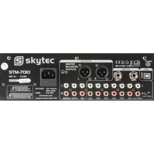 Mezclador de audio Vonyx STM-7010 4 canales negro profesional