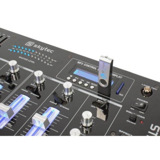 Mezclador de audio Vonyx Skytec STM-3007 Bluetooth 8 canales SD USB