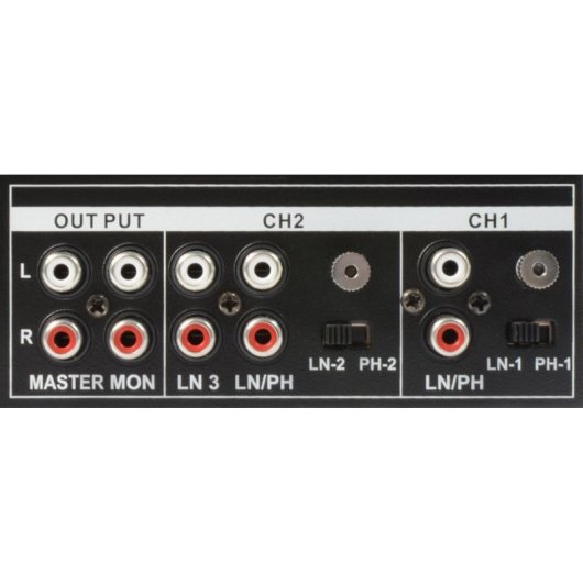 Mezclador de audio Vonyx STM-2300 2 canales USB EQ 3 bandas negro