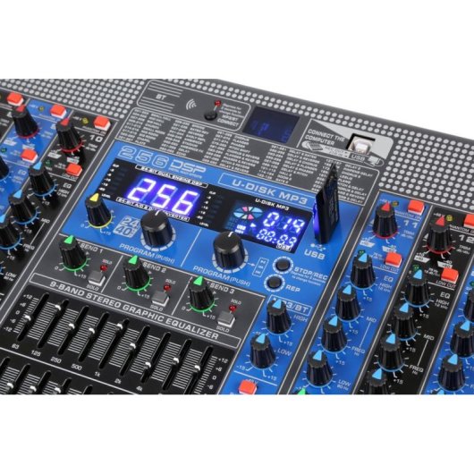 Mezclador de audio Power Dynamics PDM-S2004 20 canales doble uso profesional