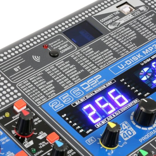 Mezclador de audio Power Dynamics PDM-S2004 20 canales doble uso profesional