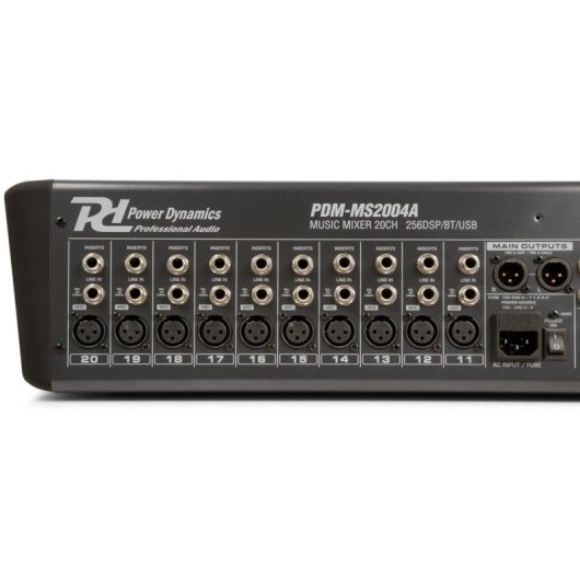 Mezclador de audio Power Dynamics PDM-S2004 20 canales doble uso profesional