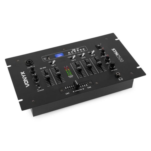 Mezclador de audio Vonyx STM2500 5 canales USB Bluetooth negro