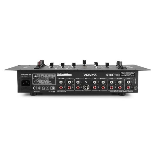Mezclador de audio Vonyx STM2500 5 canales USB Bluetooth negro
