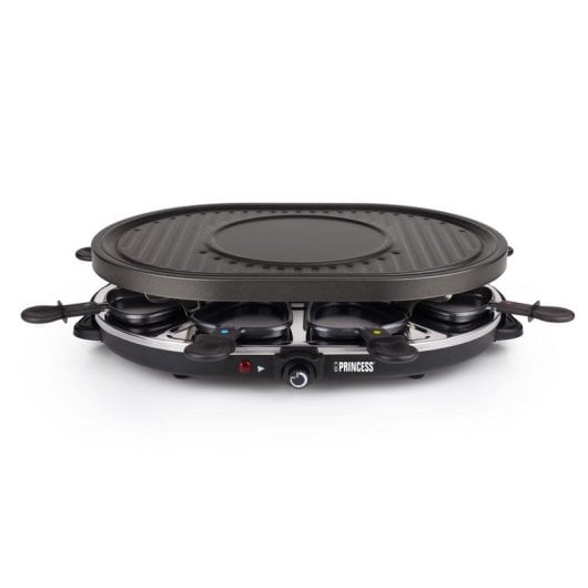Grill intérieur Princess 162700 Oval Grill Party Raclette 8 personnes plaque crêpes