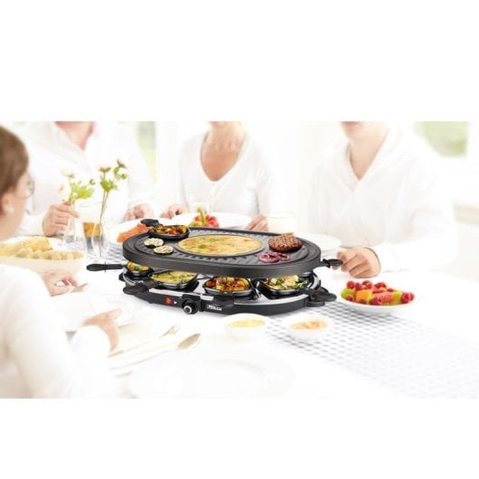 Grill intérieur Princess 162700 Oval Grill Party Raclette 8 personnes plaque crêpes