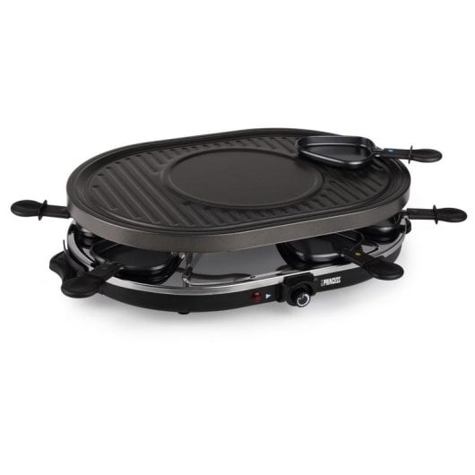 Grill intérieur Princess 162700 Oval Grill Party Raclette 8 personnes plaque crêpes