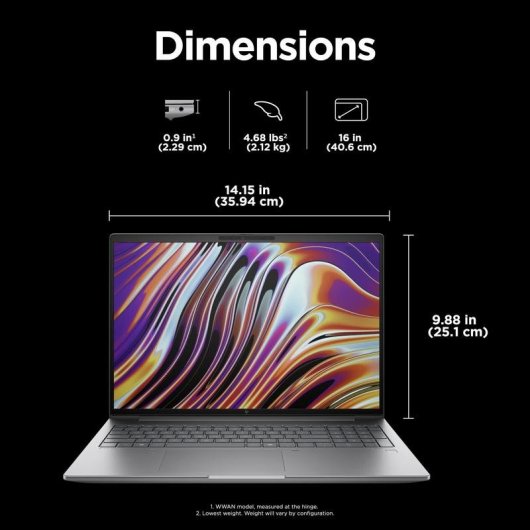 Portatile HP ZBook Power G11 16" Intel Core Ultra 7 32GB 1TB SSD RTX A1000 Windows 11 Pro