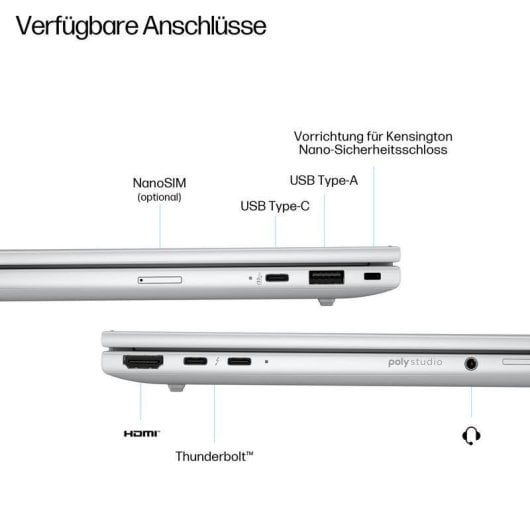 Laptop HP EliteBook 8 G1i 16" Intel Core Ultra 7 255U 32GB 1TB SSD Intel Graphics Windows 11 Pro