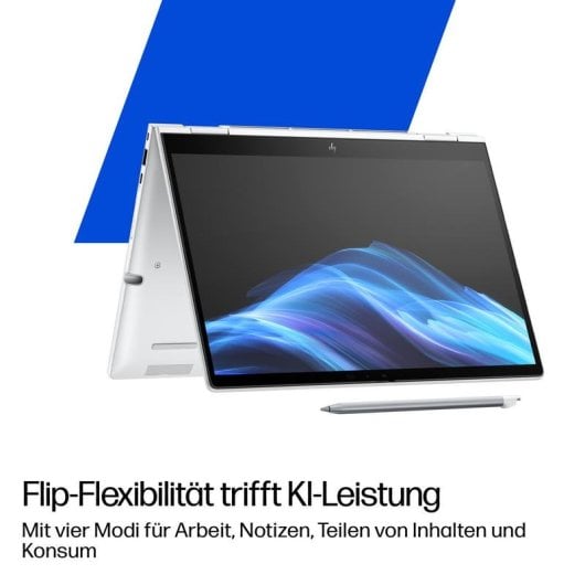 HP EliteBook 8 Flip G1i Laptop, 13,3 Zoll, Intel Core Ultra 5 225U, 16 GB RAM, 512 GB SSD, Windows 11 Pro, Intel Arc Graphics, Touchscreen