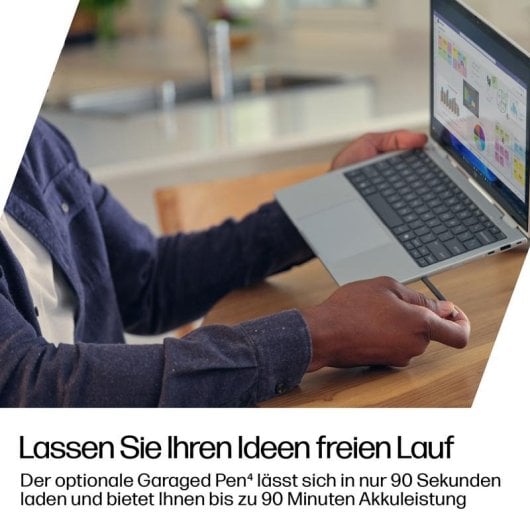 HP EliteBook 8 Flip G1i 13,3"-Laptop, Intel Core Ultra 7 255U, 32 GB RAM, Intel-Grafik, 1 TB SSD, Windows 11 Pro, Touchscreen