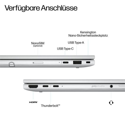 Laptop HP EliteBook 8 Flip G1i 13.3" Intel Core Ultra 7 255U 32GB 1TB SSD Intel Graphics Windows 11 Pro