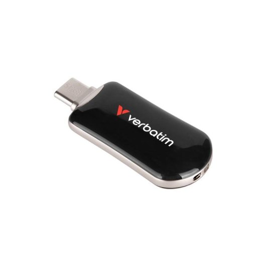 Unidade flash USB Verbatim 30227 512GB USB-C 100MB/s Capless Preto