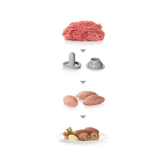 Fleischwolf Bosch MFW67440 2000 W Edelstahl Schwarz 3.5 kg/min Zubehör