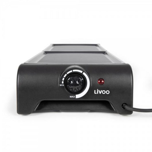 Parrilla Livoo DOC185 12 personnes métal noir surface 325 x 230 mm 1800 W