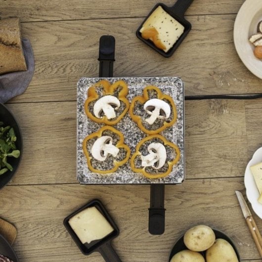 Grelhador de interior LIVOO DOC242 antiaderente para 4 pessoas 600 W granito