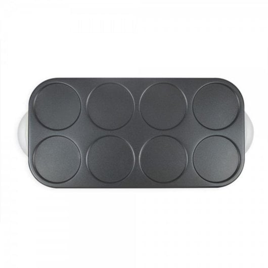 Crepeira LIVOO Maxi 8 crepes 1500W Antiaderente Branco 12cm